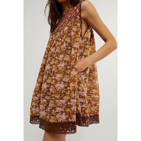 FREE PEOPLE Shea Printed Mini / Chocolate Combo - Picture 2 of 11